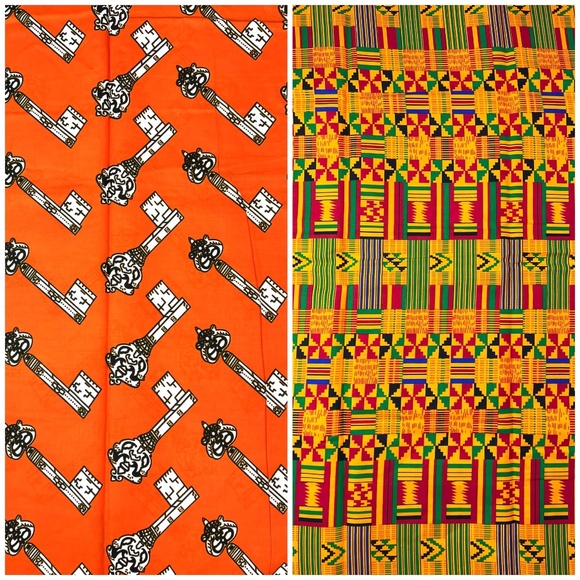 Ankara Other - African Print Ankara Multicolor Cotton Fabric - 1/2 Yard Bundle!